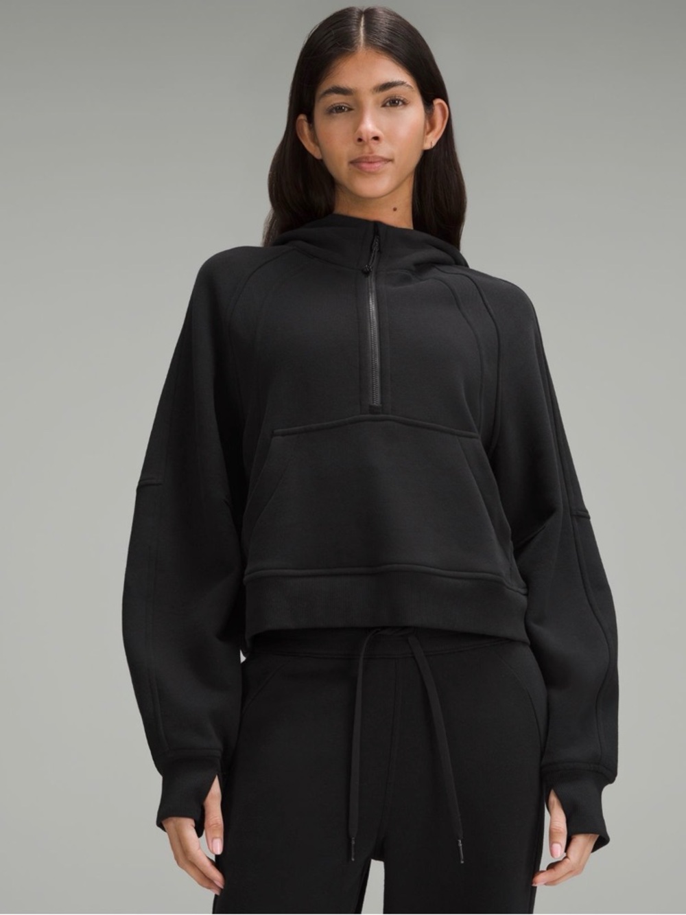 Scuba Oversized Half-Zip Hoodie